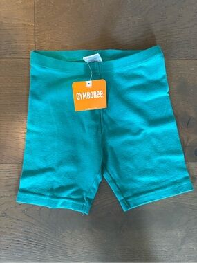 Gymboree girls turquoise biker shorts sz 6 NWT